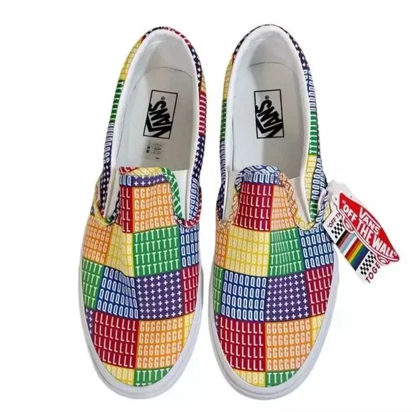 Vans Multicolor Patchwork Slip-On Sneakers - Picture 1 of 4